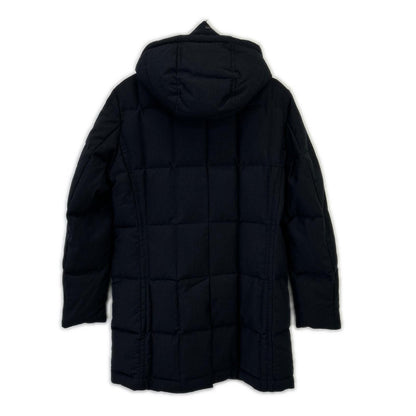 MOORER ムーレー ネイビー ウール ORIONE フード付 ダウジャケット コート