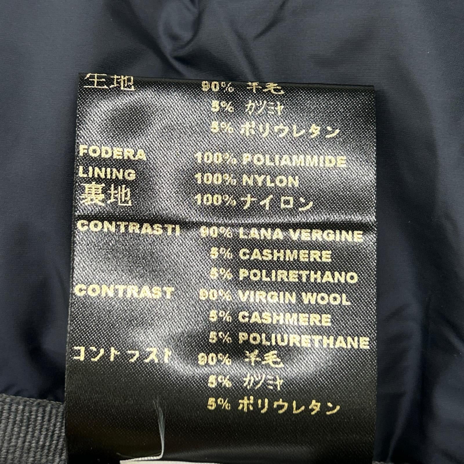 MOORER ムーレー ネイビー ウール ORIONE フード付 ダウジャケット コート