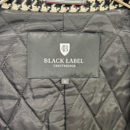 BLACK LABEL CRESTBRIDGE White x Black 51F22-221-04 Houndstooth Chester Coat M Men's