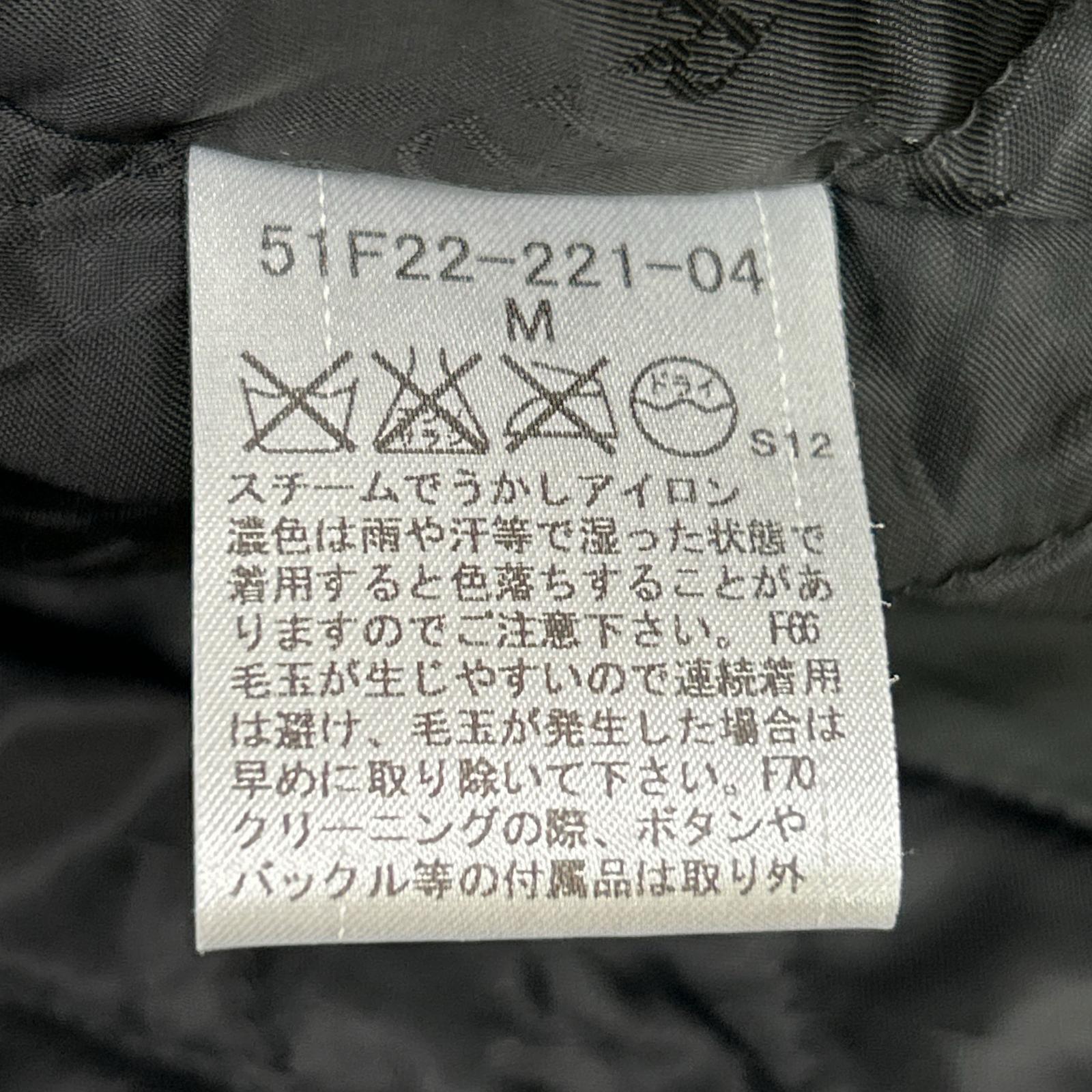 BLACK LABEL CRESTBRIDGE White x Black 51F22-221-04 Houndstooth Chester Coat M Men's