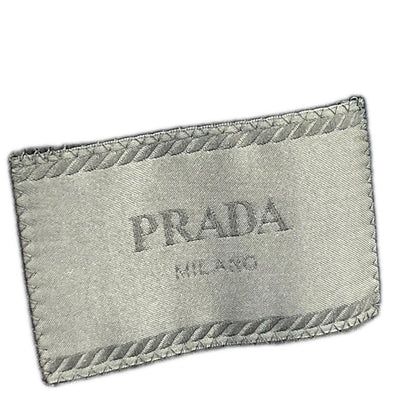 PRADA プラダ ブラック UC371D 16AW カシミヤ混 チェック チェスターフィールドコート コート