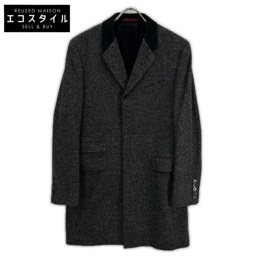 PaulSmith ポールスミス グレー PP-SL-54708 ウール ツイード チェスターコート コート