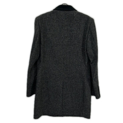 Paul Smith Gray PP-SL-54708 Wool Tweed Chester Coat
