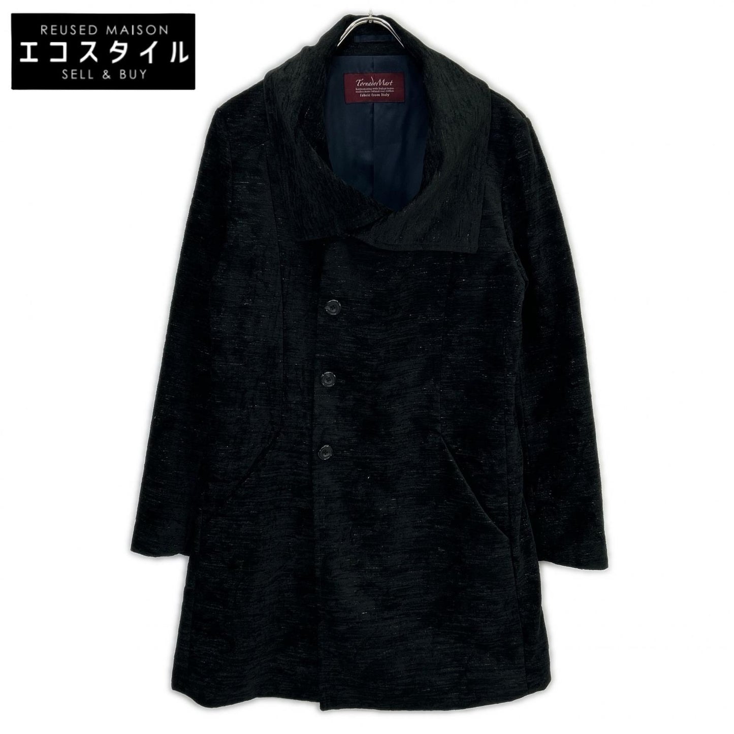 TORNADO MART Tornado Mart Black 631-8213005 Bright Rose Mall Coat