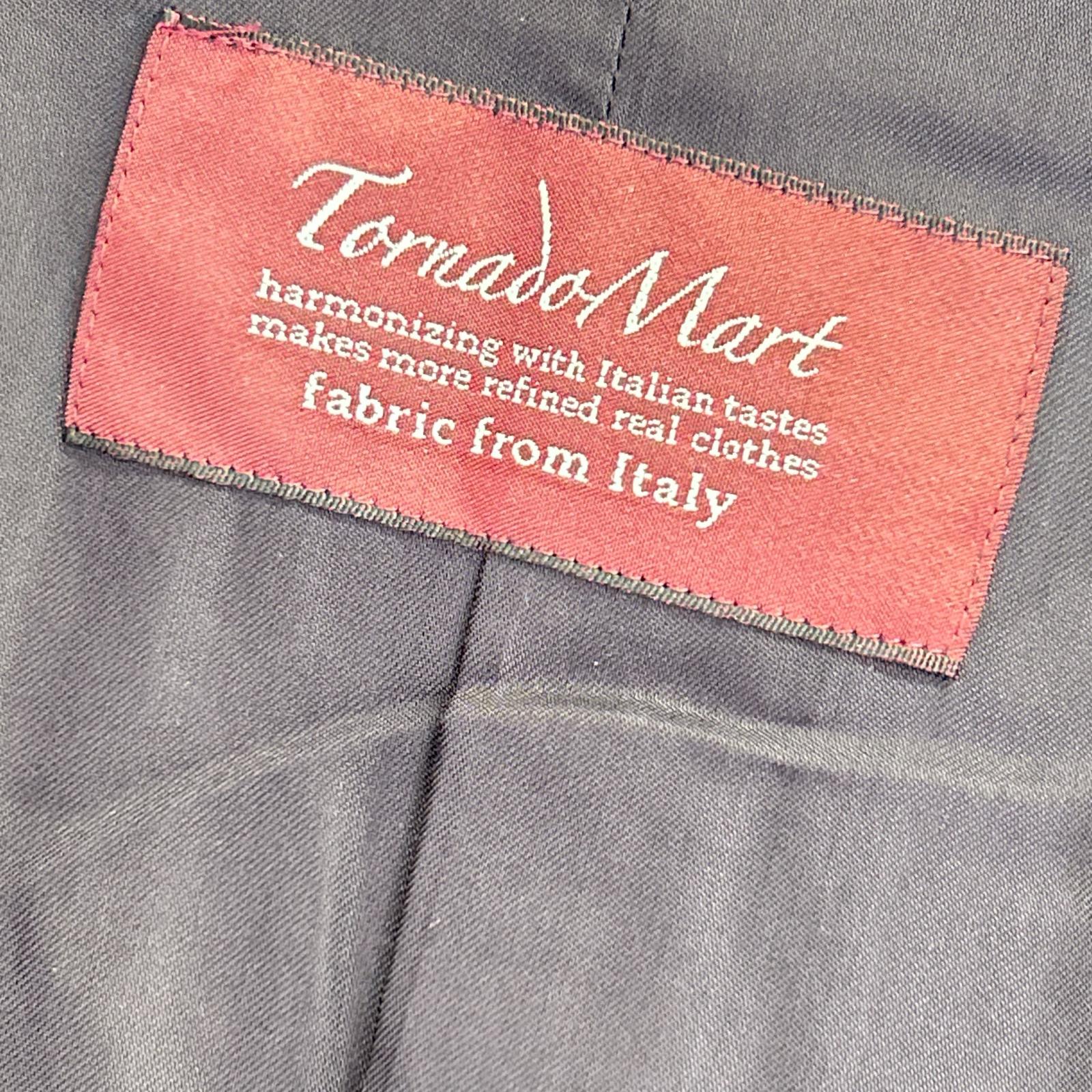 TORNADO MART 龙卷风棕色 631-9213002 波浪纹提花立领大衣 夹克