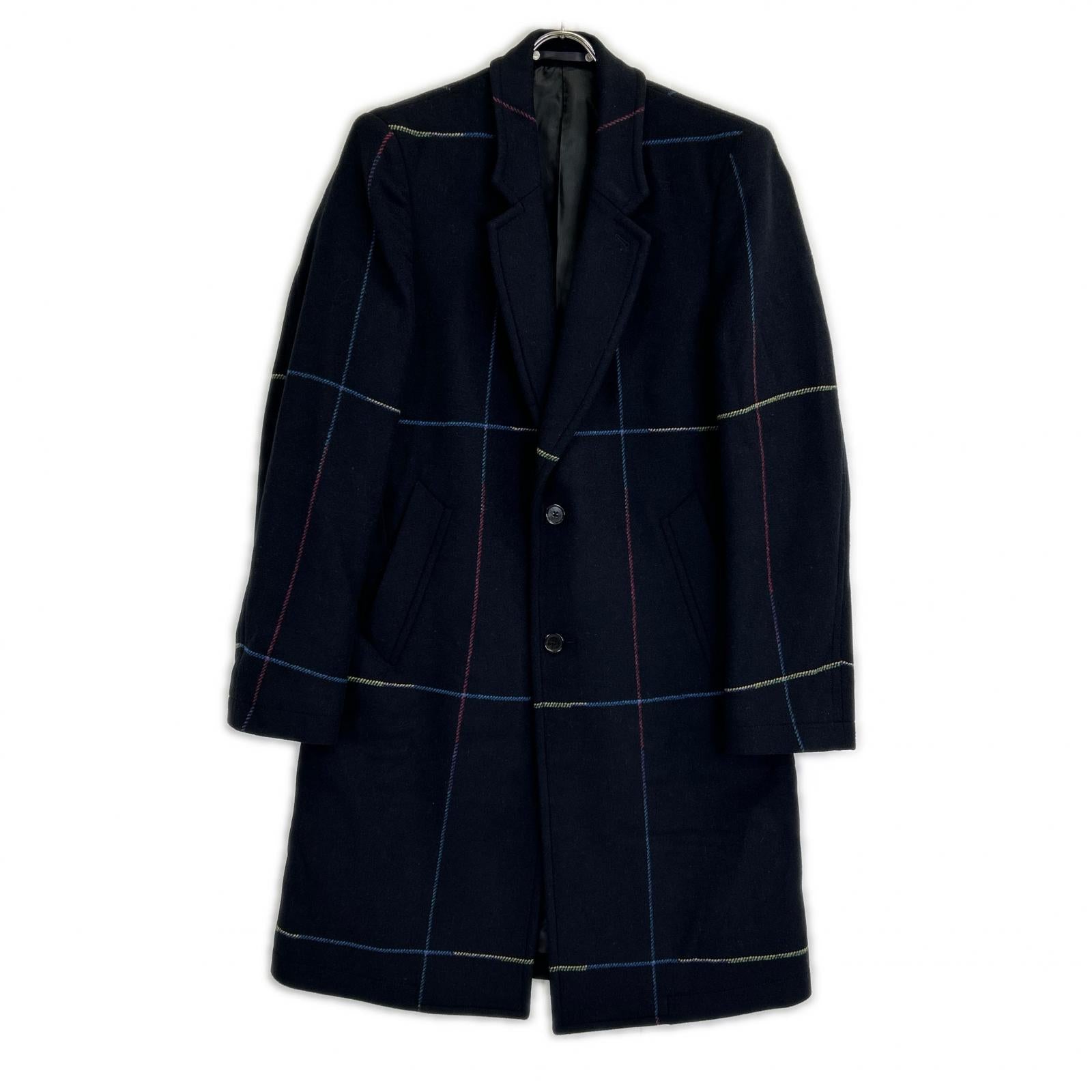 PaulSmith ポールスミス ネイビー PY-BM-83376 ウール混 チェスターコート コート