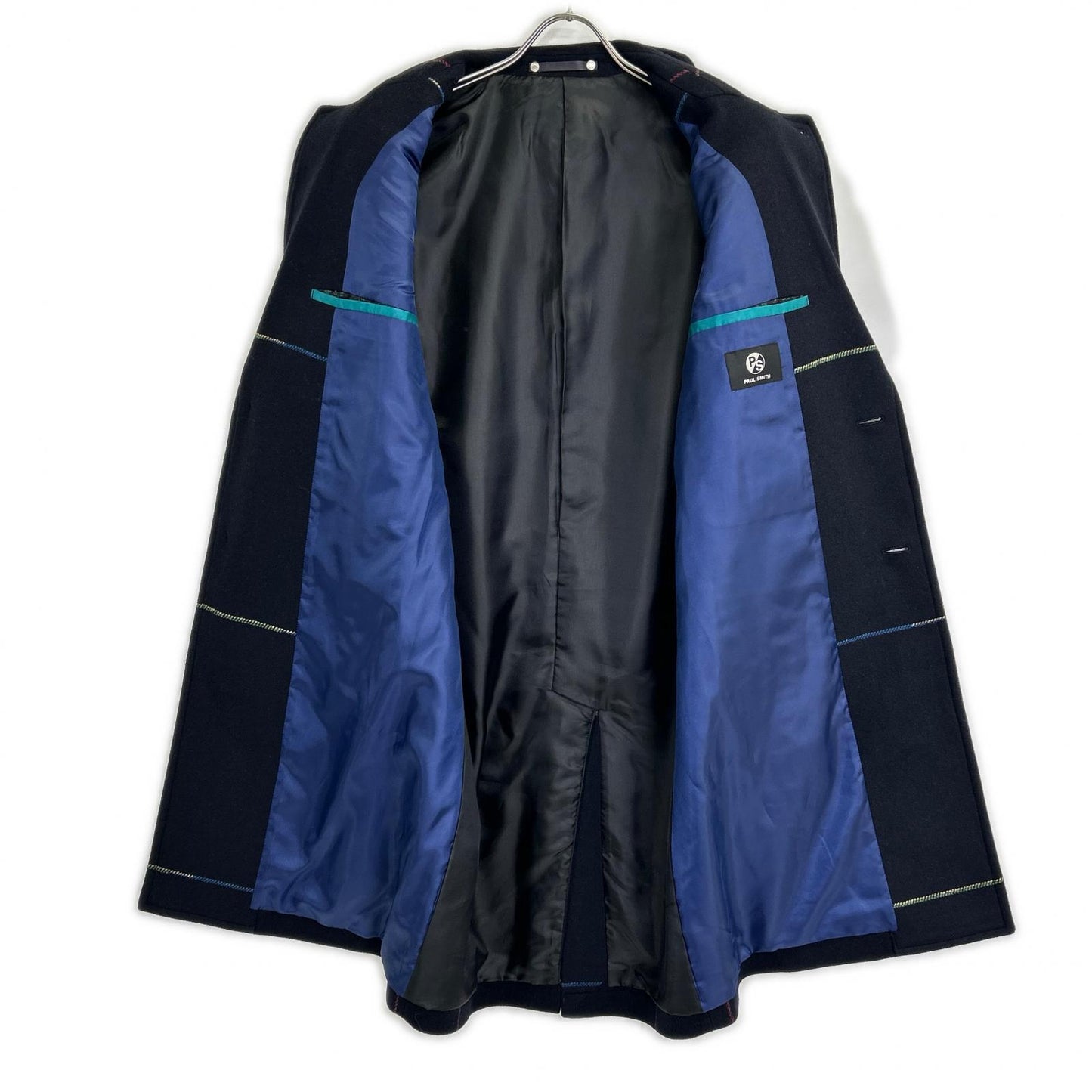 PaulSmith ポールスミス ネイビー PY-BM-83376 ウール混 チェスターコート コート