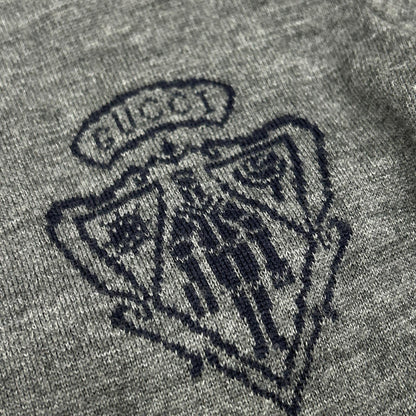 GUCCI 354110 Logo Detail Wool Knit Cardigan Top