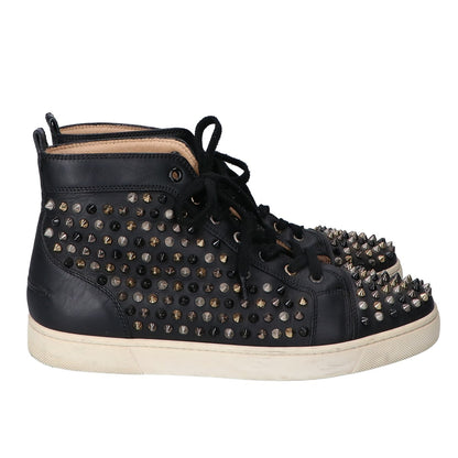 CHRISTIAN LOUBOUTIN クリスチャンルブタン ブラック ルイスパイク ハイカットスニーカー シューズ