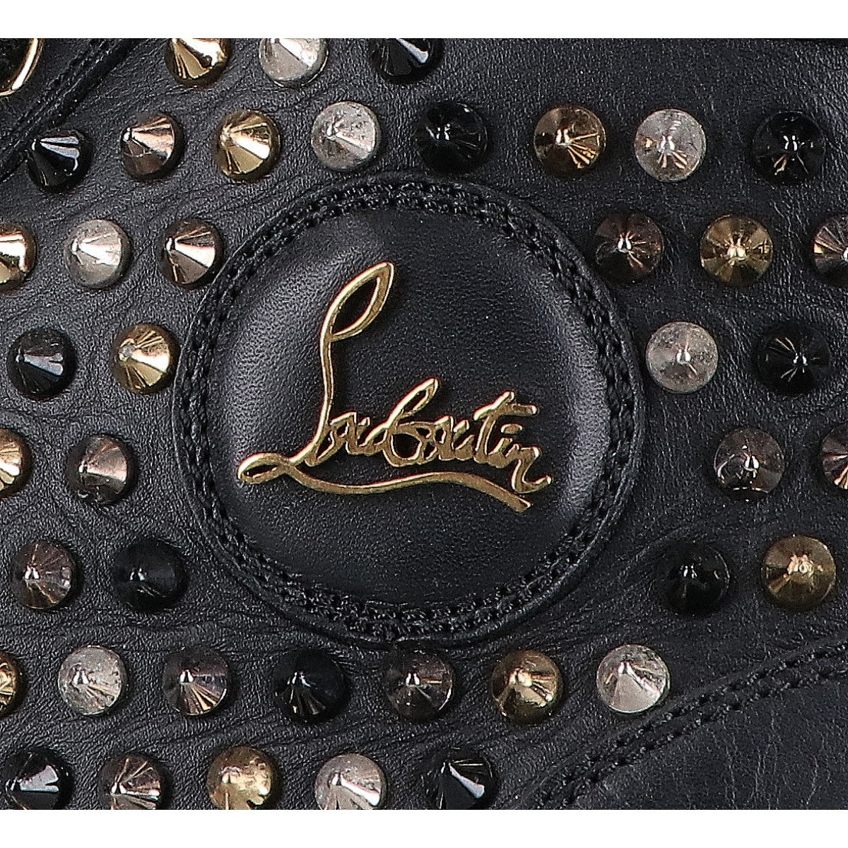 CHRISTIAN LOUBOUTIN クリスチャンルブタン ブラック ルイスパイク ハイカットスニーカー シューズ