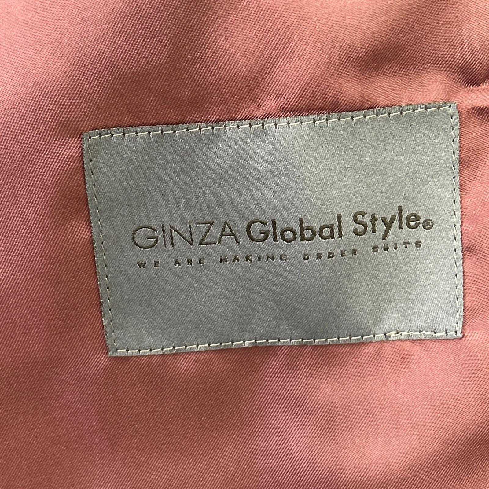 【Global Style】ネイビー ゼニア地 ストライプ スーツ スーツ セットアップ