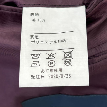 【Global Style】ネイビー ゼニア地 ストライプ スーツ スーツ セットアップ
