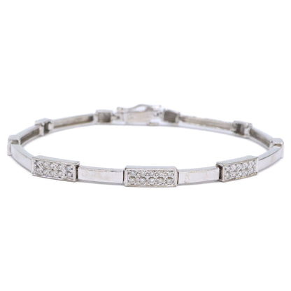JEWELRY MAKI Camellia K14WG 0.27ct Diamond Bracelet