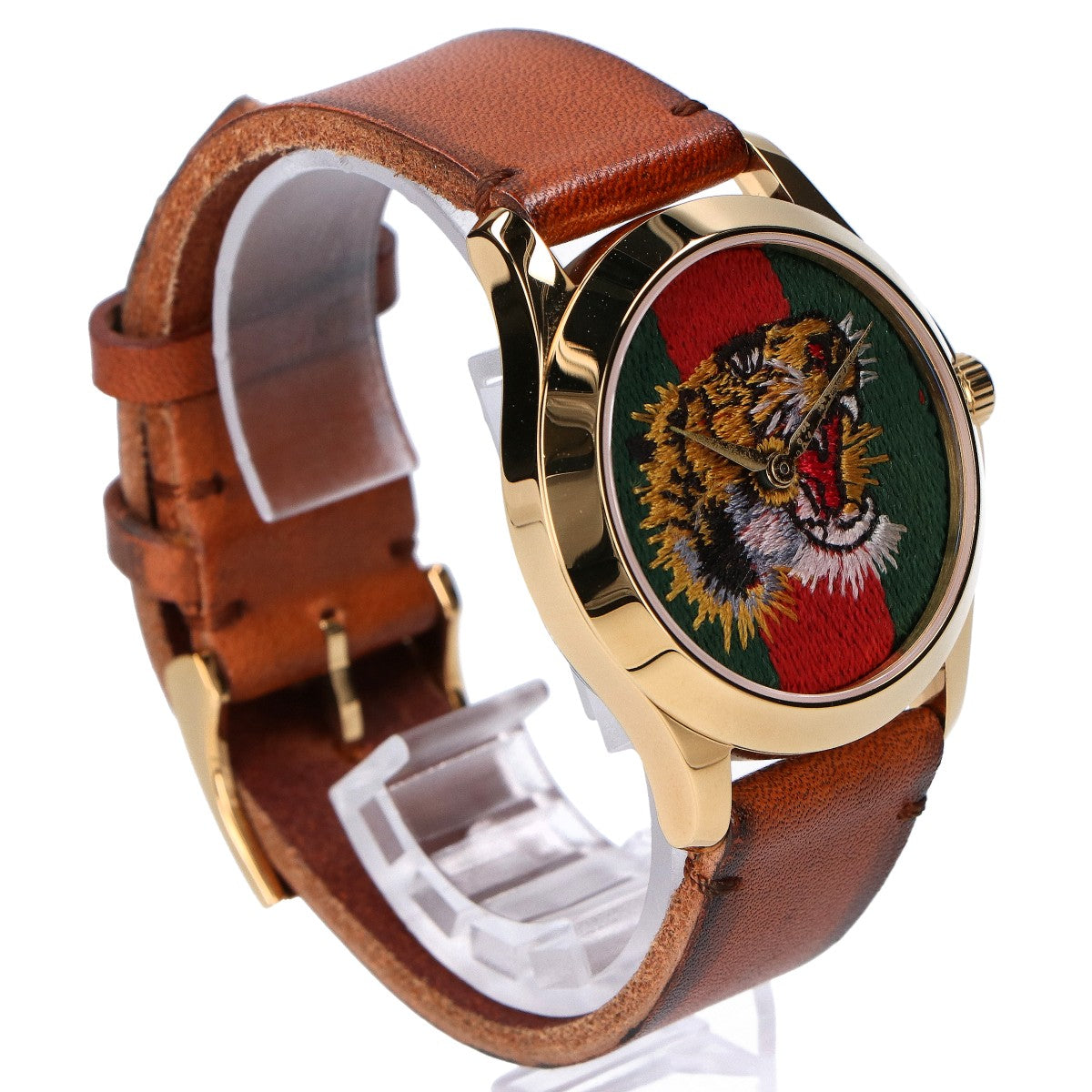 GUCCI グッチ YA126497 G-TIMELESS マルシェ・デ・メルヴェイユ タイガークオーツ時計 腕時計