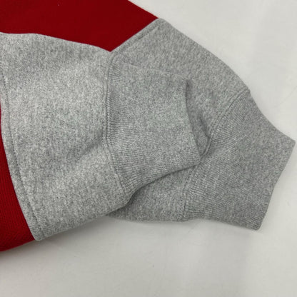 Supreme シュプリーム グレー ビッグロゴ ジャガード フーディー スウェット パーカー トップス