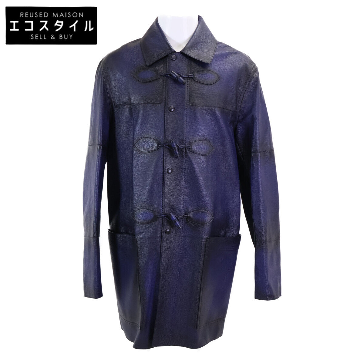 berluti ベルルッティ 【美品/国内正規】R19LCL39KAIP グレインド パティーヌ レザー ダッフル コート