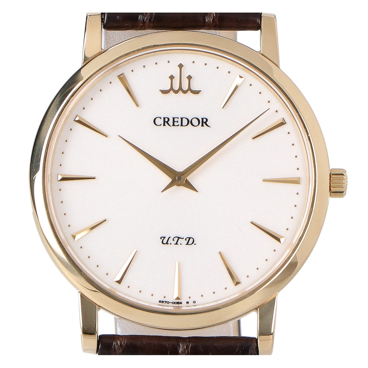 SEIKO CREDOR セイコー クレドール GBAQ976 6870-00B0 18KT シグノ U.T.D シースルーバック 手巻き 腕時計