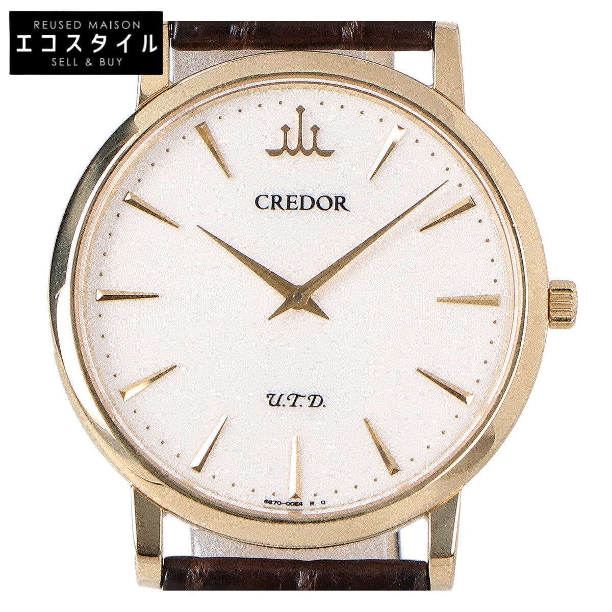 SEIKO CREDOR セイコー クレドール GBAQ976 6870-00B0 18KT シグノ U.T.D シースルーバック 手巻き 腕時計