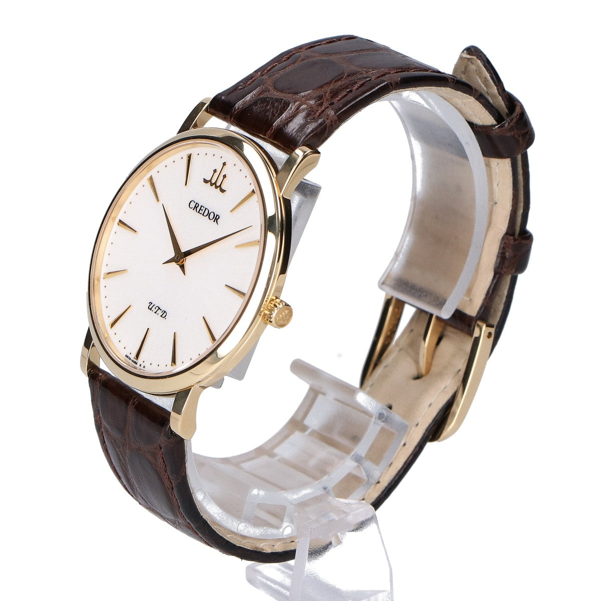 SEIKO CREDOR セイコー クレドール GBAQ976 6870-00B0 18KT シグノ U.T.D シースルーバック 手巻き 腕時計