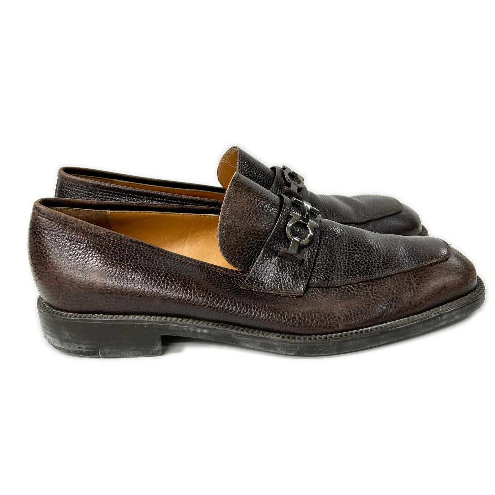 SalvatoreFerragamo サルバトーレフェラガモ ガンチーニ レザー ローファー シューズ