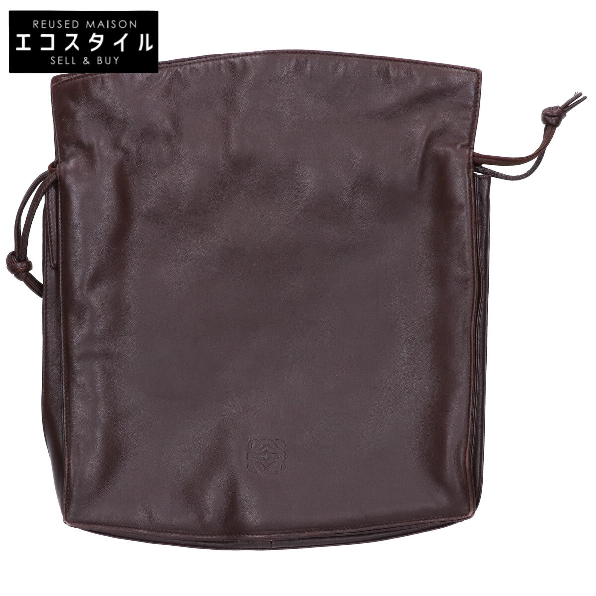 LOEWE ロエベ フラメンコ レザー 巾着 ハンドバッグ