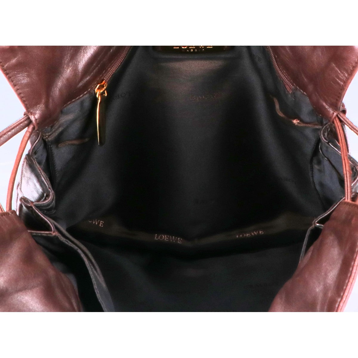 LOEWE ロエベ フラメンコ レザー 巾着 ハンドバッグ