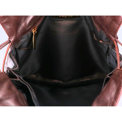 LOEWE ロエベ フラメンコ レザー 巾着 ハンドバッグ