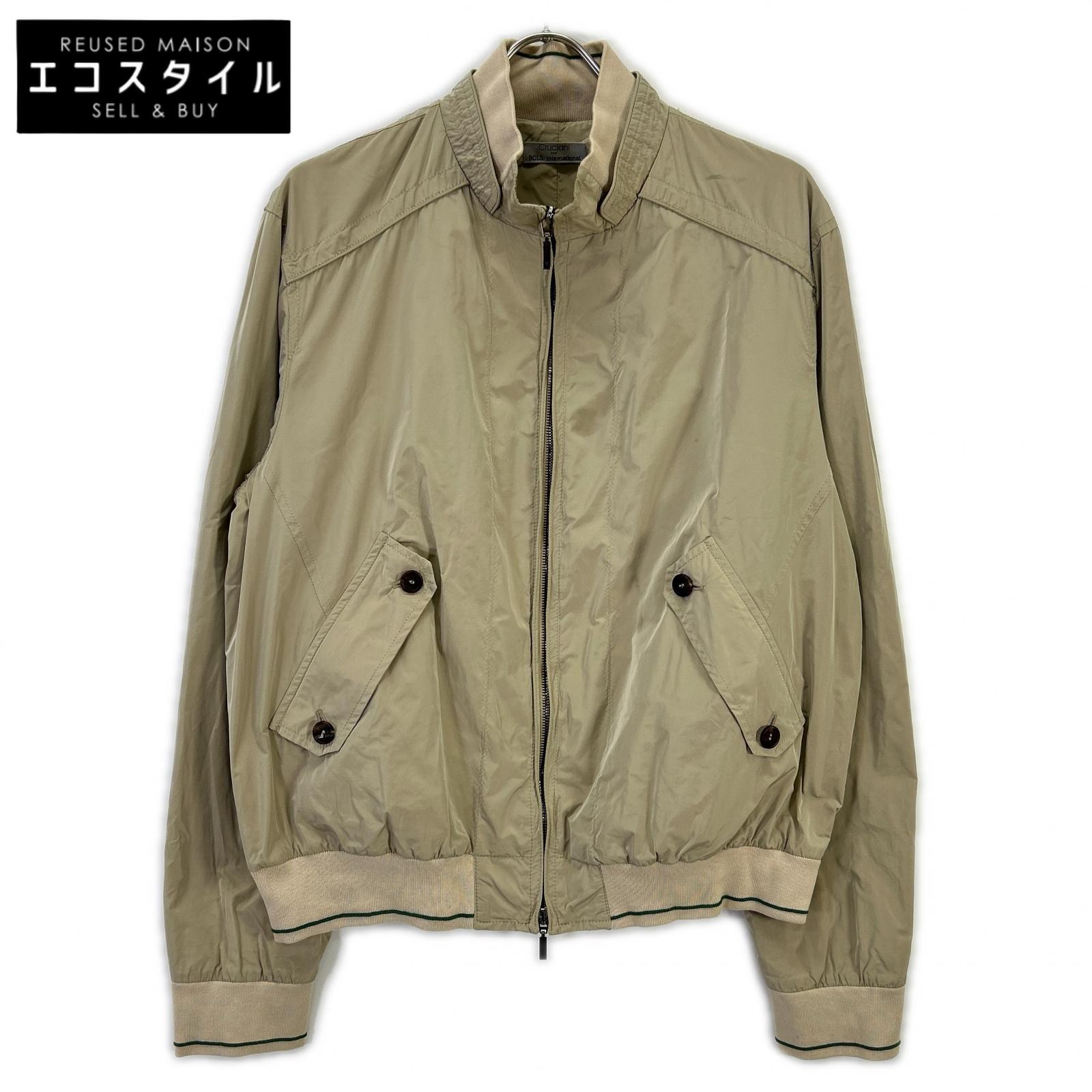 Cruciani クルチアーニ ベージュ BOLS international ナイロン スイングトップ トップス