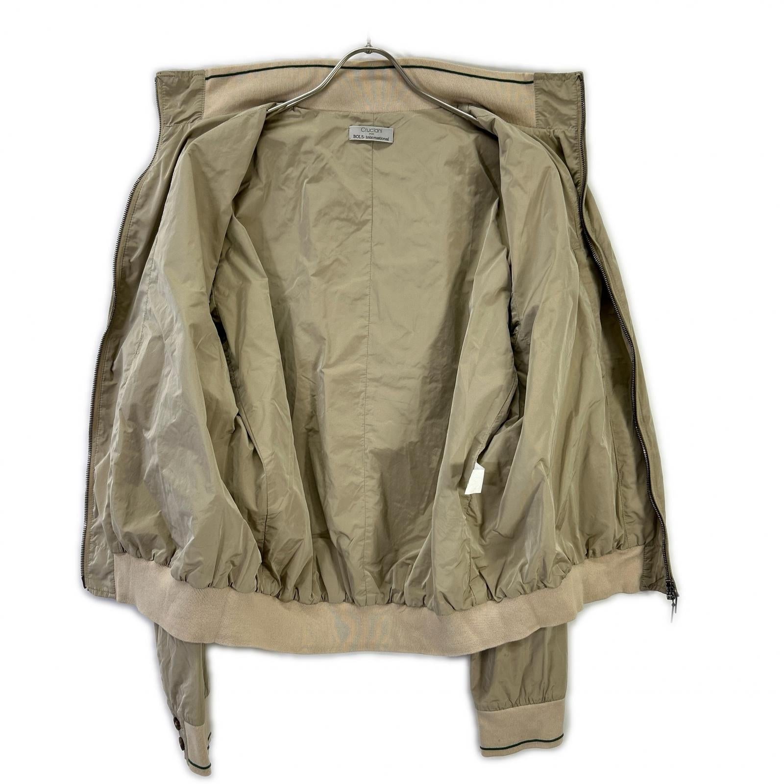 Cruciani クルチアーニ ベージュ BOLS international ナイロン スイングトップ トップス