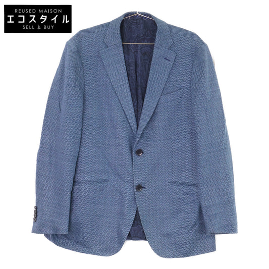 ETRO エトロ 【国内正規】1187Q NEW JERSEY ヘリンボーン 裏地ペイズリー 2Bテーラードジャケット ジャケット