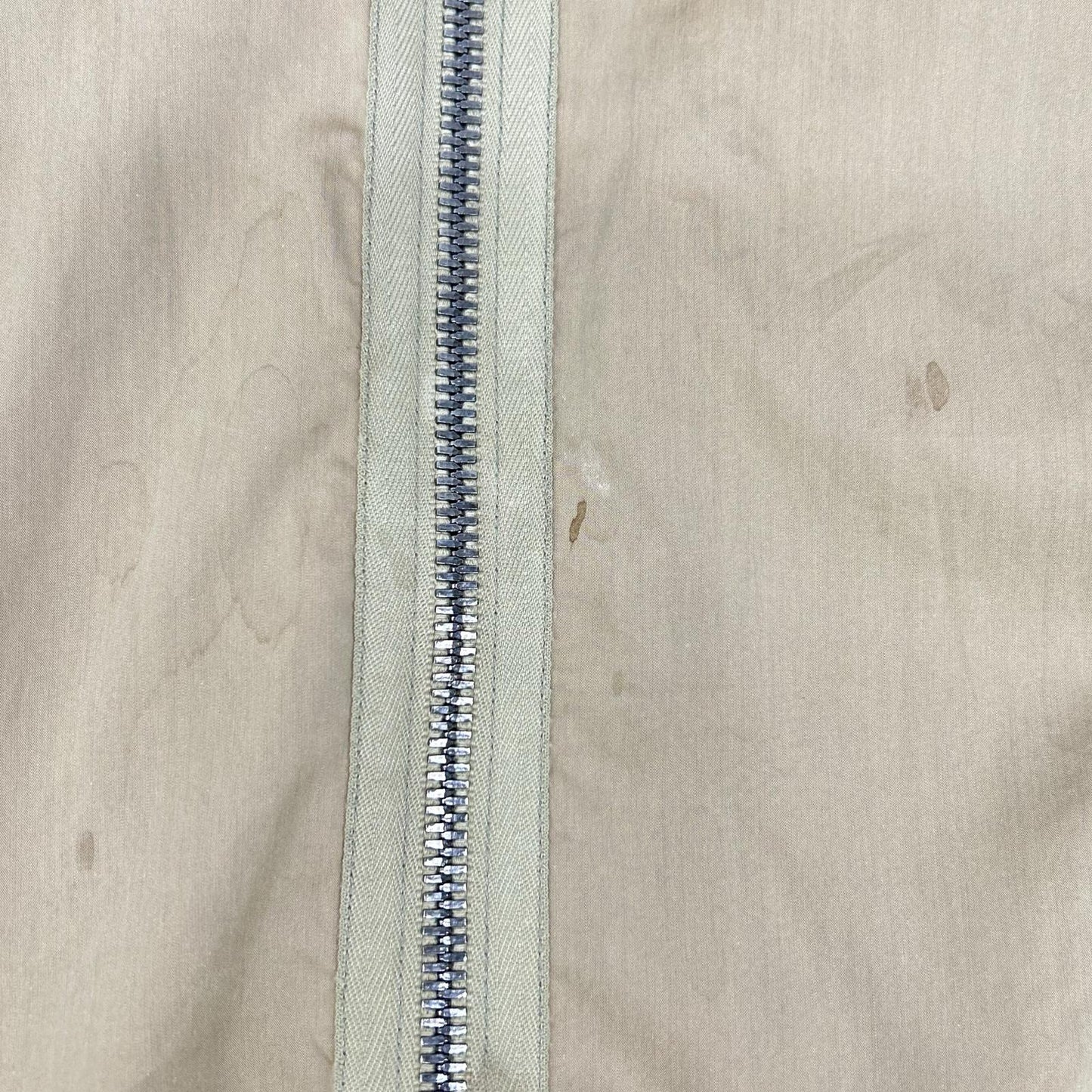 YvesSaintLaurent イヴサンローラン 207514 ベージュ コットンシルク スイングトップ ブルゾン YSL刺繍 ジャケット
