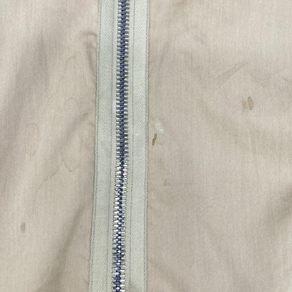 YvesSaintLaurent イヴサンローラン 207514 ベージュ コットンシルク スイングトップ ブルゾン YSL刺繍 ジャケット