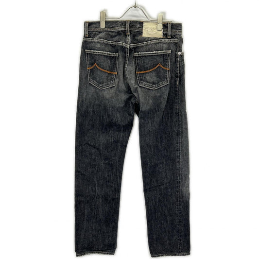 JACOB COHEN Jacob Cohen black button-fly denim pants bottoms
