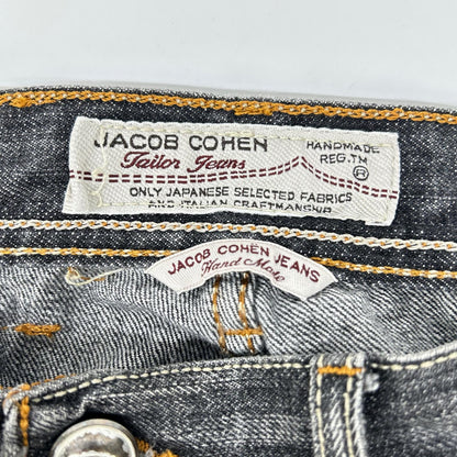 JACOB COHEN ヤコブコーエン ブラック ボタンフライ デニムパンツ ボトムス