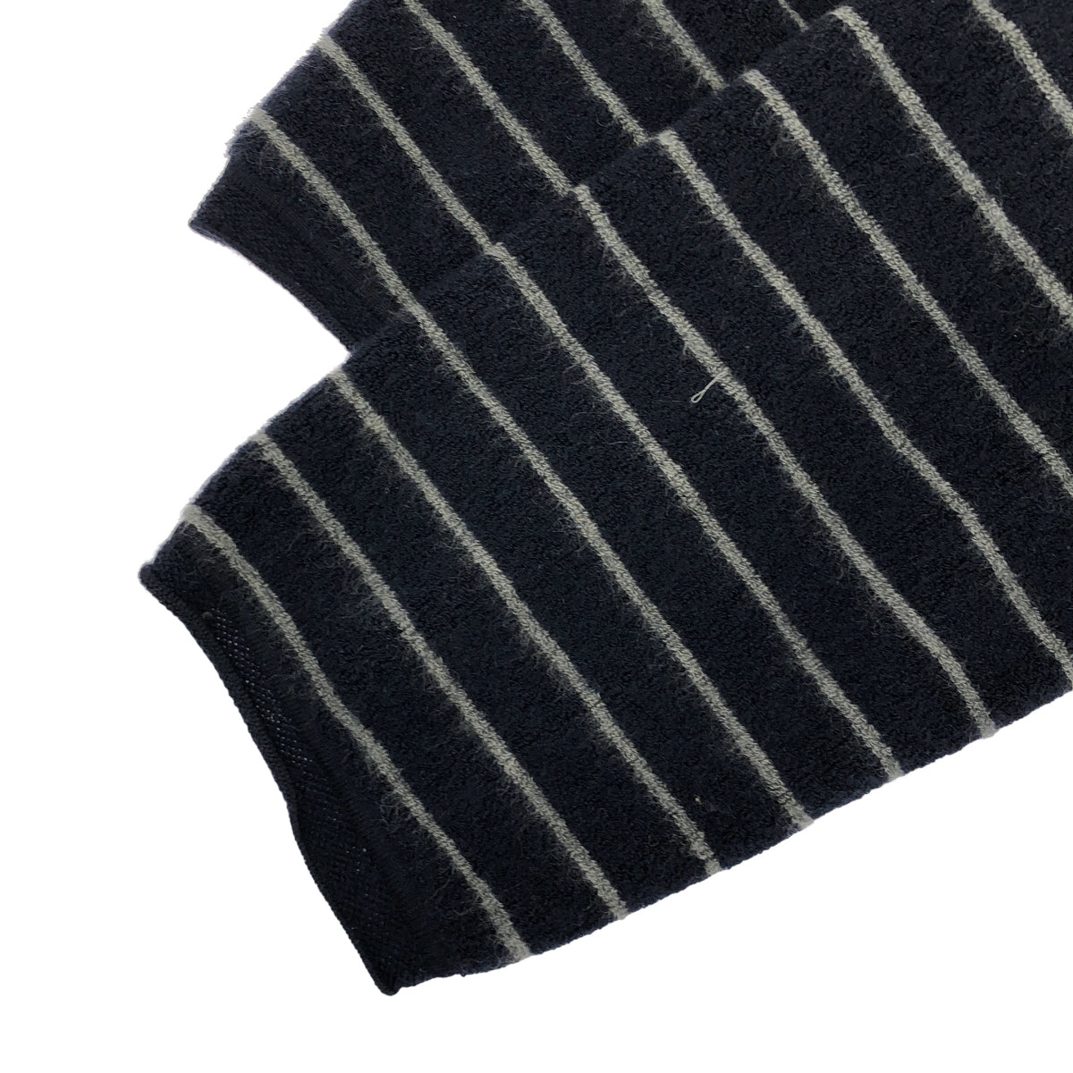 GIORGIOARMANI Giorgio Armani KSG12MKS08M Navy Cashmere-Blend Terry Stripe Cardigan Top