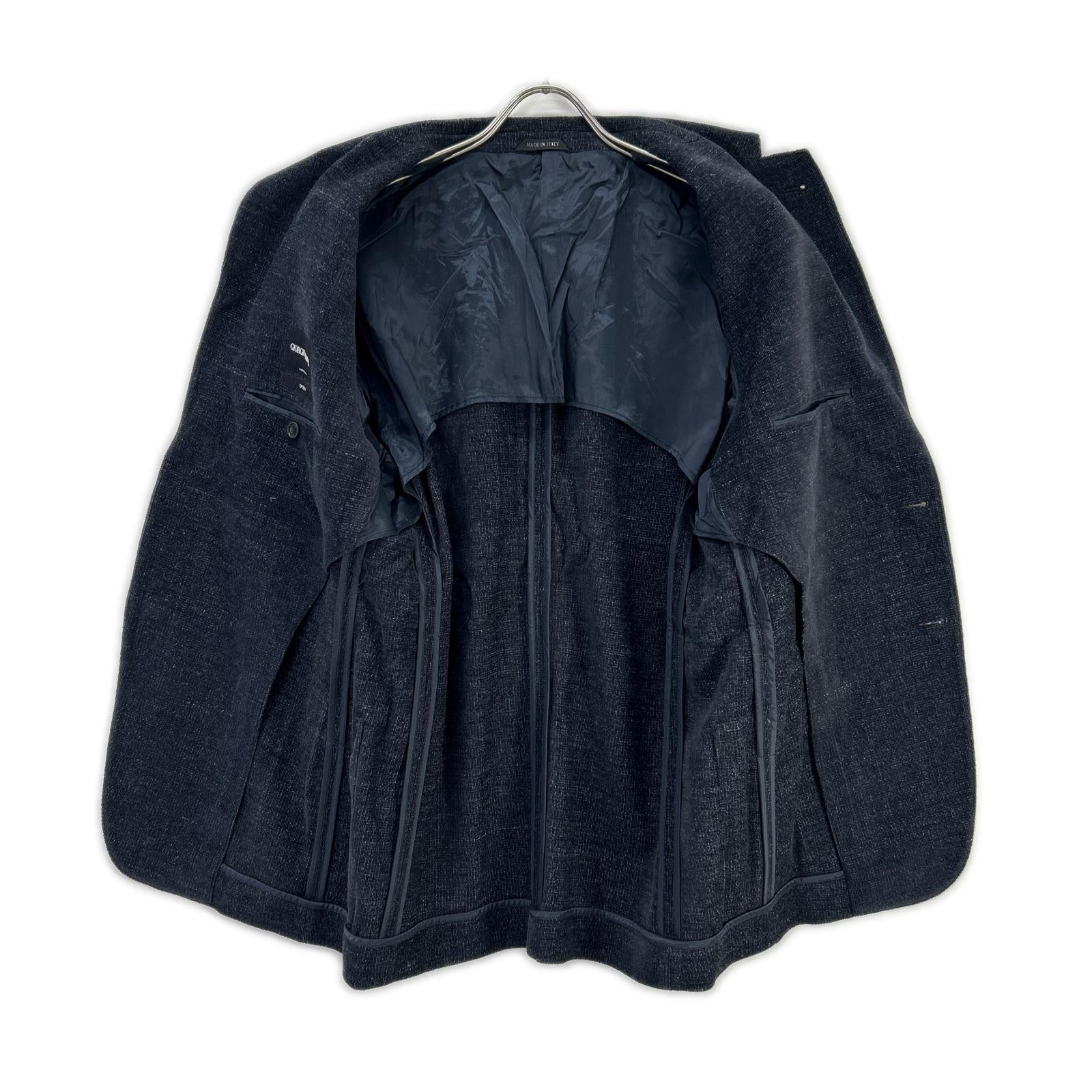GIORGIOARMANI ジョルジオアルマーニ 8WGGG02B T02TF 21年 ネイビー UPTON シングルブレス ジャケット ジャケット