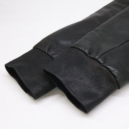 ARMANICOLLEZIONI Armani Collezioni Lamb Leather Hooded Padded Jacket Jacket