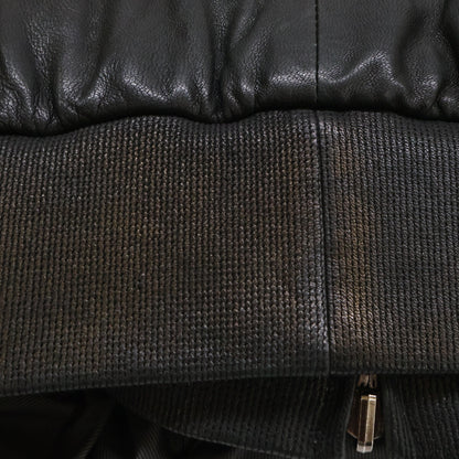 ARMANICOLLEZIONI Armani Collezioni Lamb Leather Hooded Padded Jacket Jacket