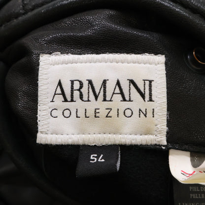 ARMANICOLLEZIONI Armani Collezioni Lamb Leather Hooded Padded Jacket Jacket