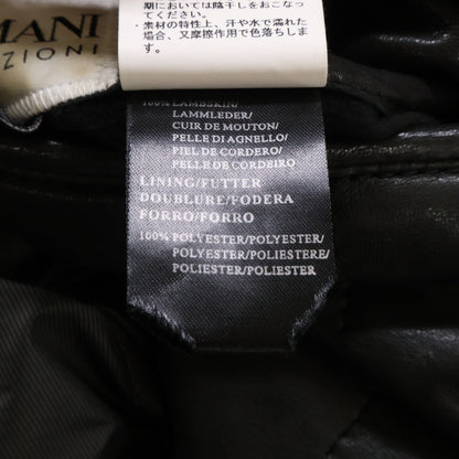 ARMANICOLLEZIONI Armani Collezioni Lamb Leather Hooded Padded Jacket Jacket
