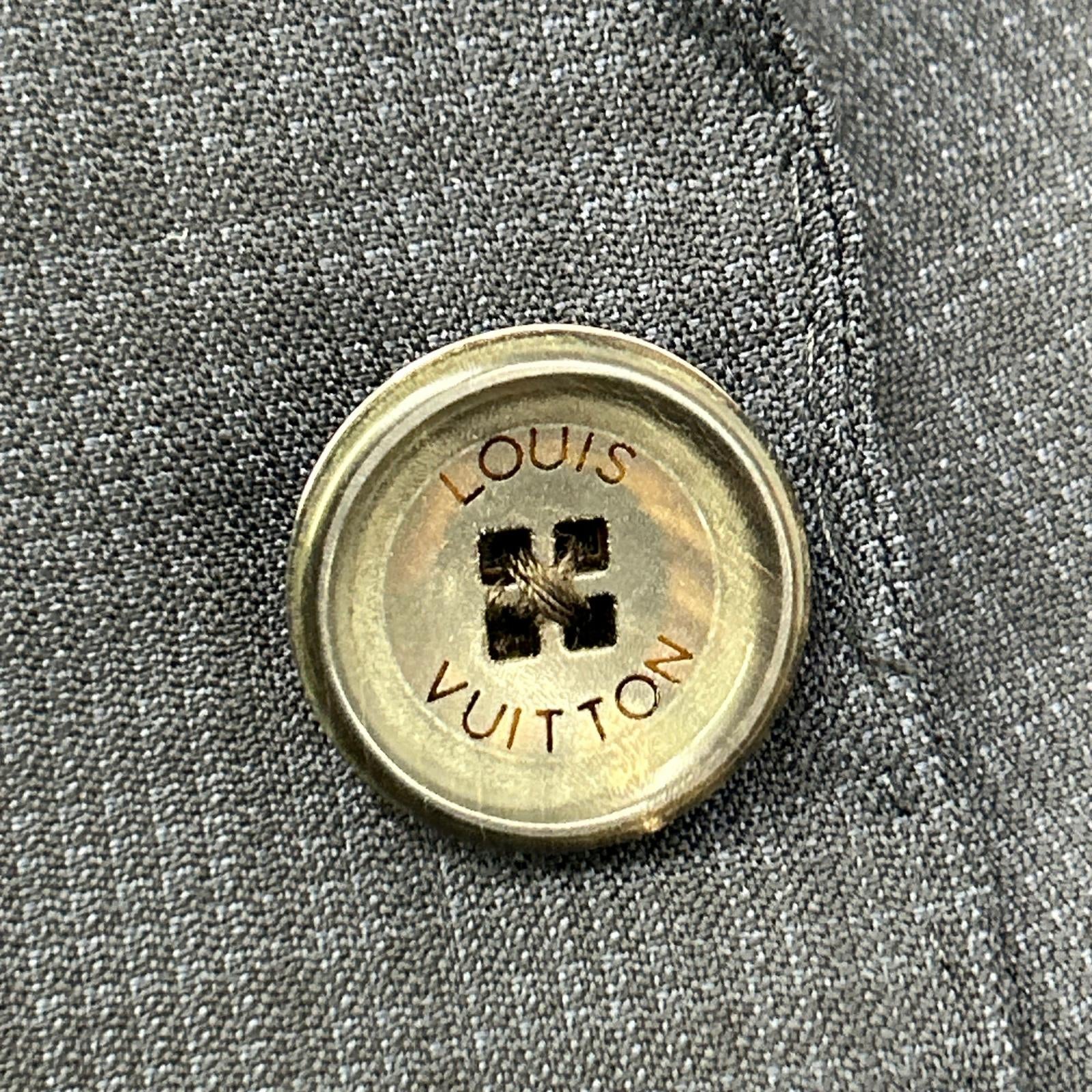 LOUIS VUITTON ルイヴィトン RM191F IQE HGCF4E 19年製 ネイビー チェック 2B テーラードジャケット ジャケット