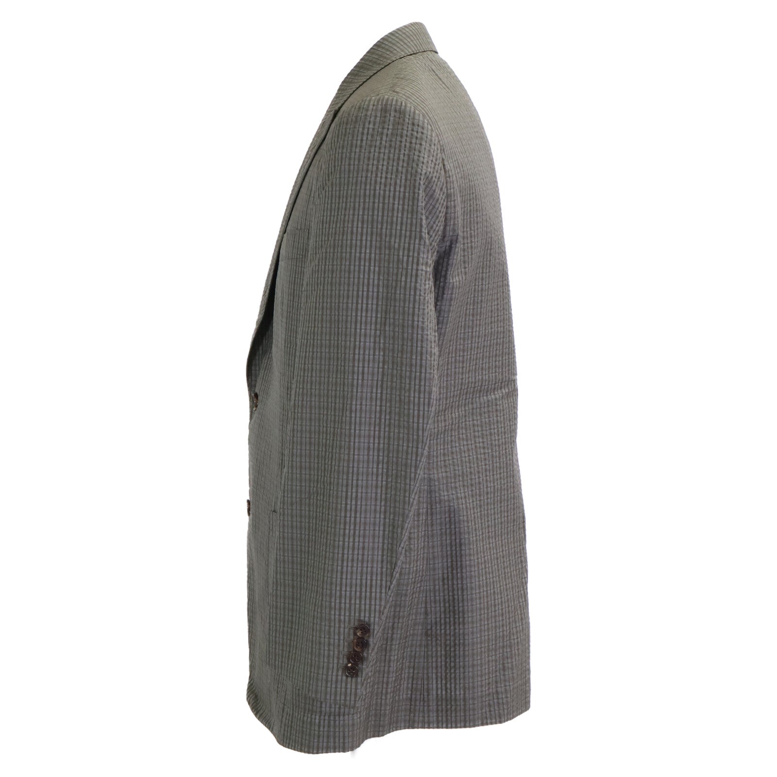 HERMES Erumesu G79206 Belvest-Made Silk Seersucker Jacket Jacket