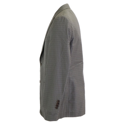 HERMES Erumesu G79206 Belvest-Made Silk Seersucker Jacket Jacket