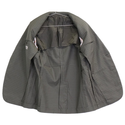 HERMES Erumesu G79206 Belvest-Made Silk Seersucker Jacket Jacket