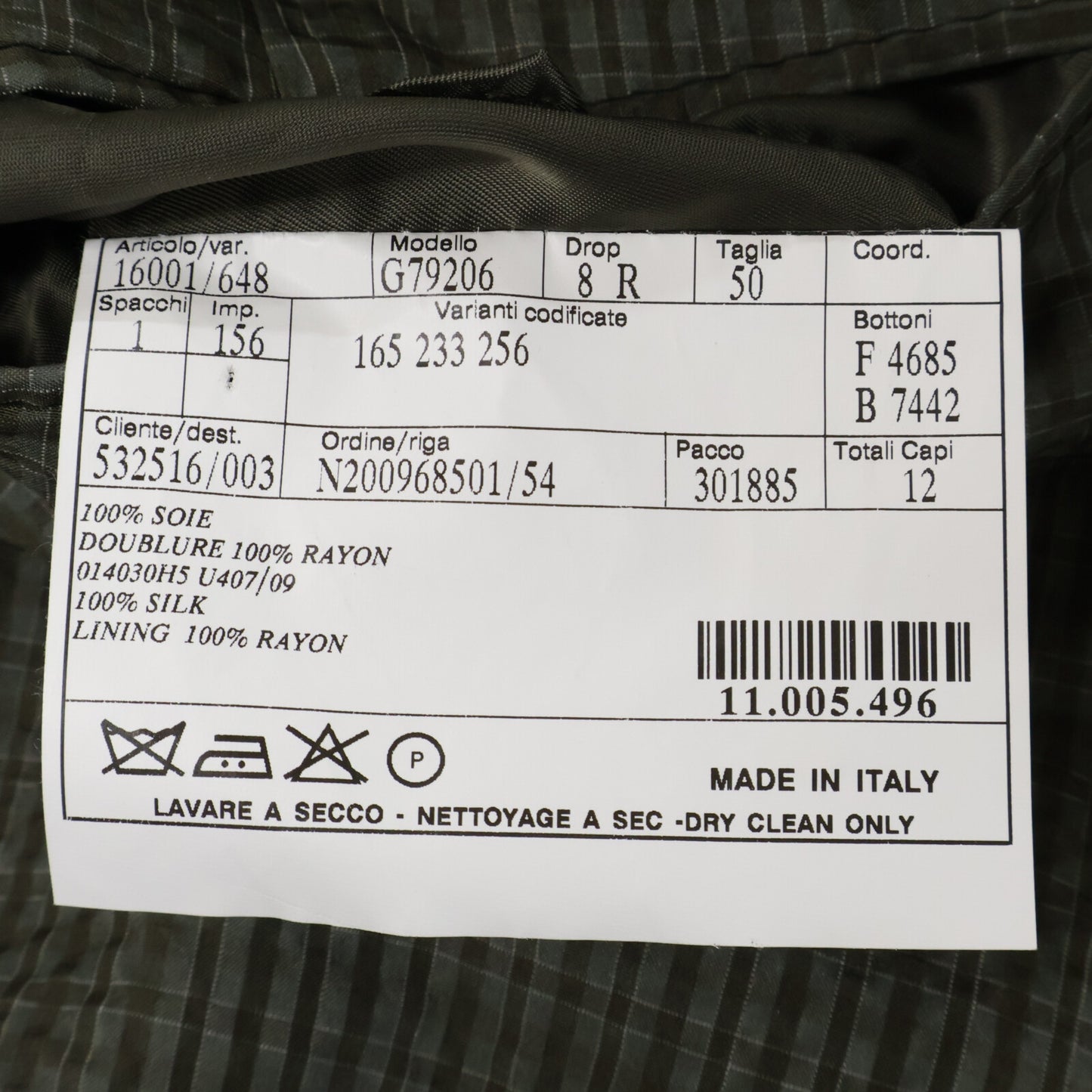 HERMES Erumesu G79206 Belvest-Made Silk Seersucker Jacket Jacket