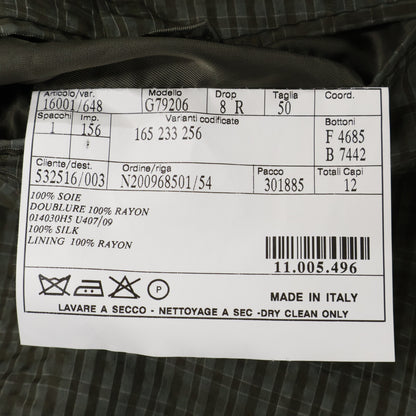 HERMES Erumesu G79206 Belvest-Made Silk Seersucker Jacket Jacket