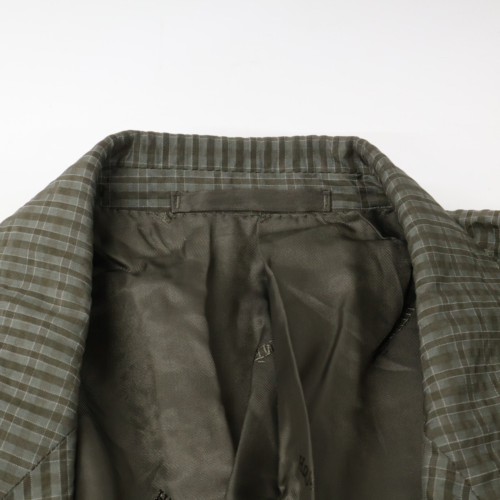 HERMES Erumesu G79206 Belvest-Made Silk Seersucker Jacket Jacket