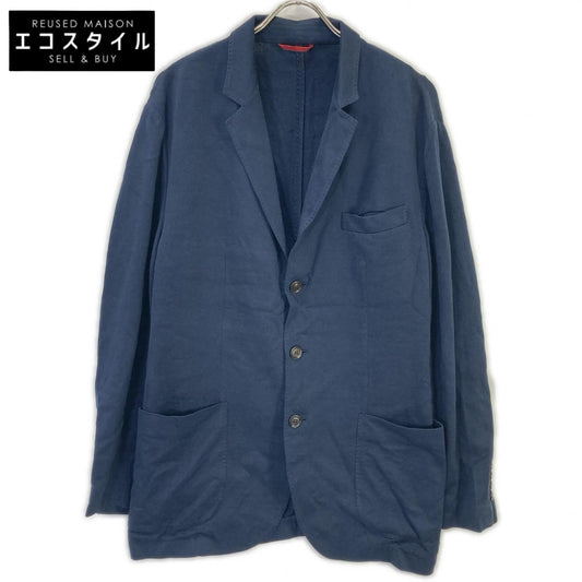 BRUNELLO CUCINELLI ブルネロクチネリ ネイビー シルクコットン テーラードジャケット ジャケット