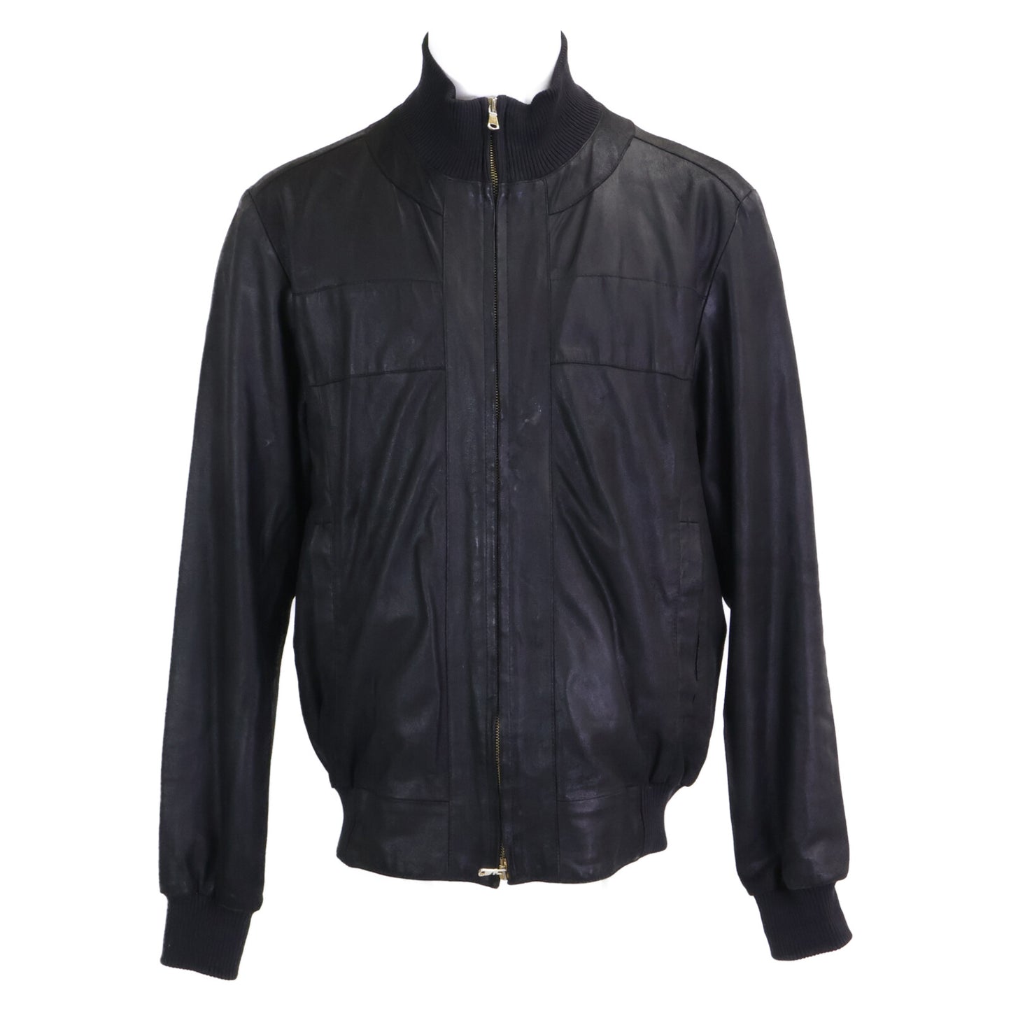 ISAIA イザイア ヌバックレザー ジップアップ ブルゾン ジャケット