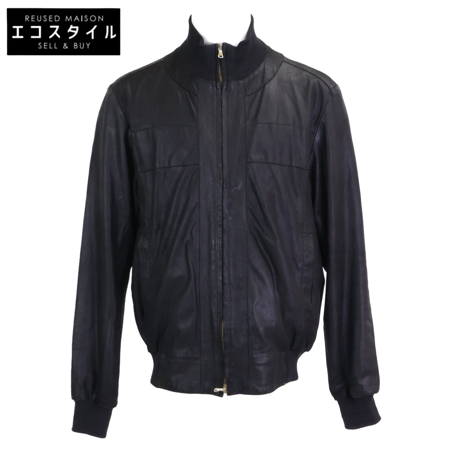 ISAIA イザイア ヌバックレザー ジップアップ ブルゾン ジャケット